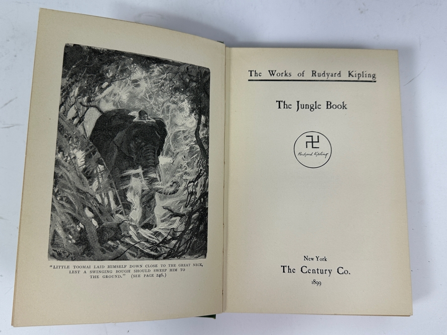 (15) Antique 1899 Hardcover Books: The Works Of Rudyard Kipling Including The Jungle Book New York Doubleday & McClure Company [Photo 5]