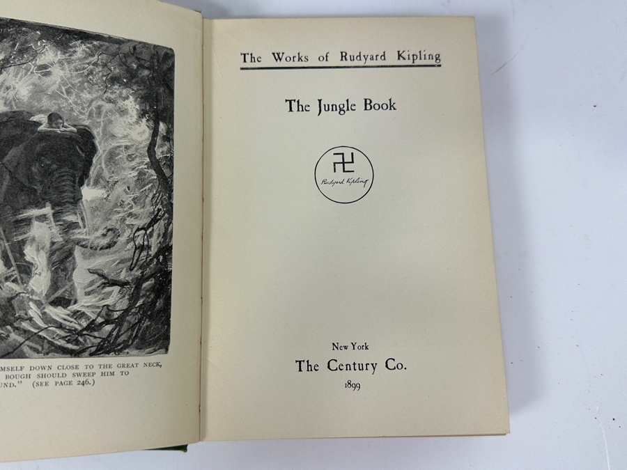 (15) Antique 1899 Hardcover Books: The Works Of Rudyard Kipling Including The Jungle Book New York Doubleday & McClure Company [Photo 7]