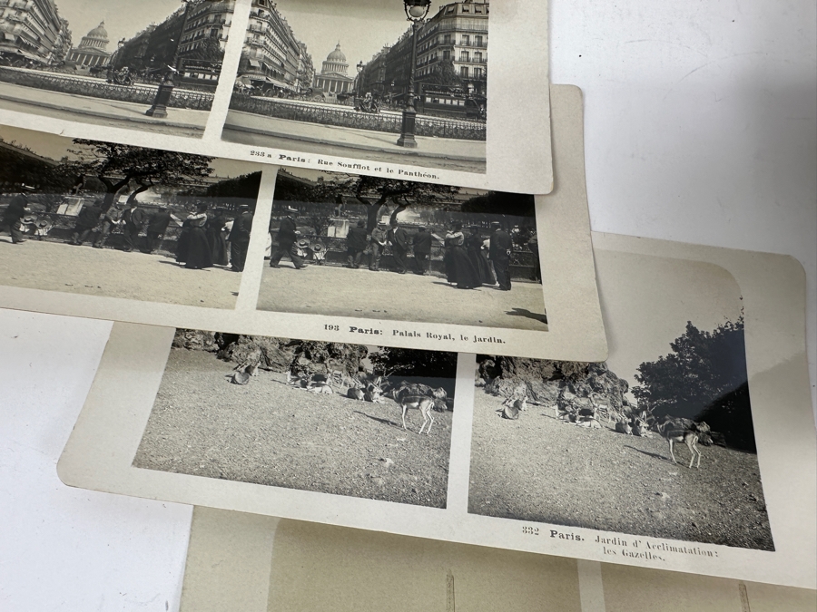 Antique Underwood & Underwood New York Stereoscope Viewer With (18) Antique Stereographs Cards Showing Early 1900s Scenes Of Paris, France - Neue Photographische Gesellschaft A. G., Steglitz-Berlin [Photo 17]
