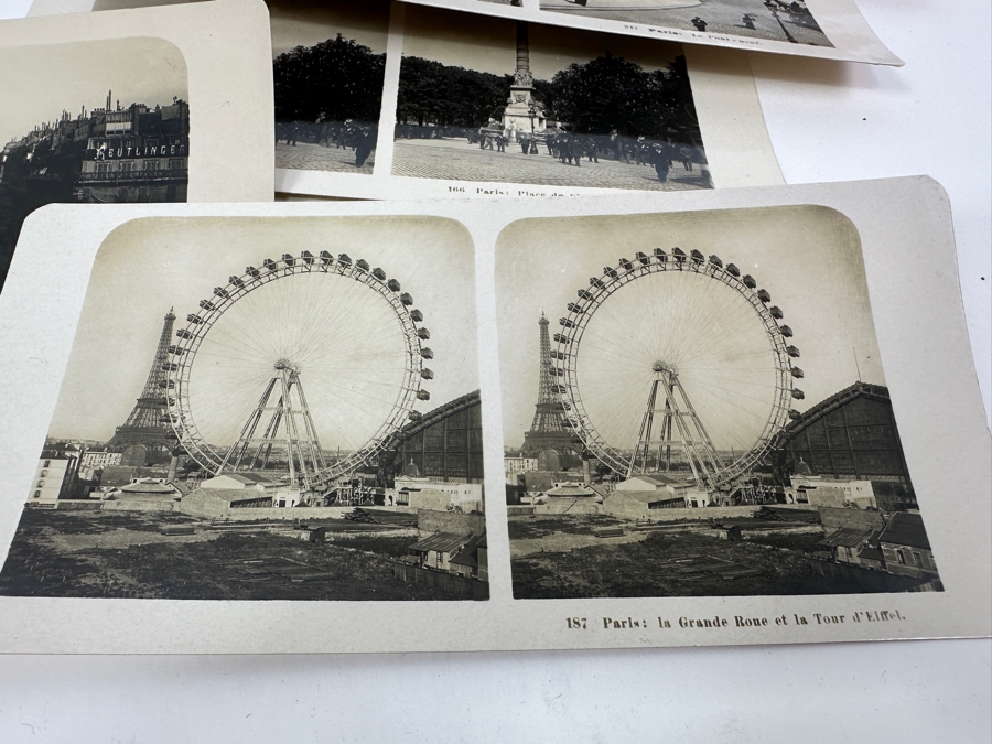 Antique Underwood & Underwood New York Stereoscope Viewer With (18) Antique Stereographs Cards Showing Early 1900s Scenes Of Paris, France - Neue Photographische Gesellschaft A. G., Steglitz-Berlin [Photo 13]