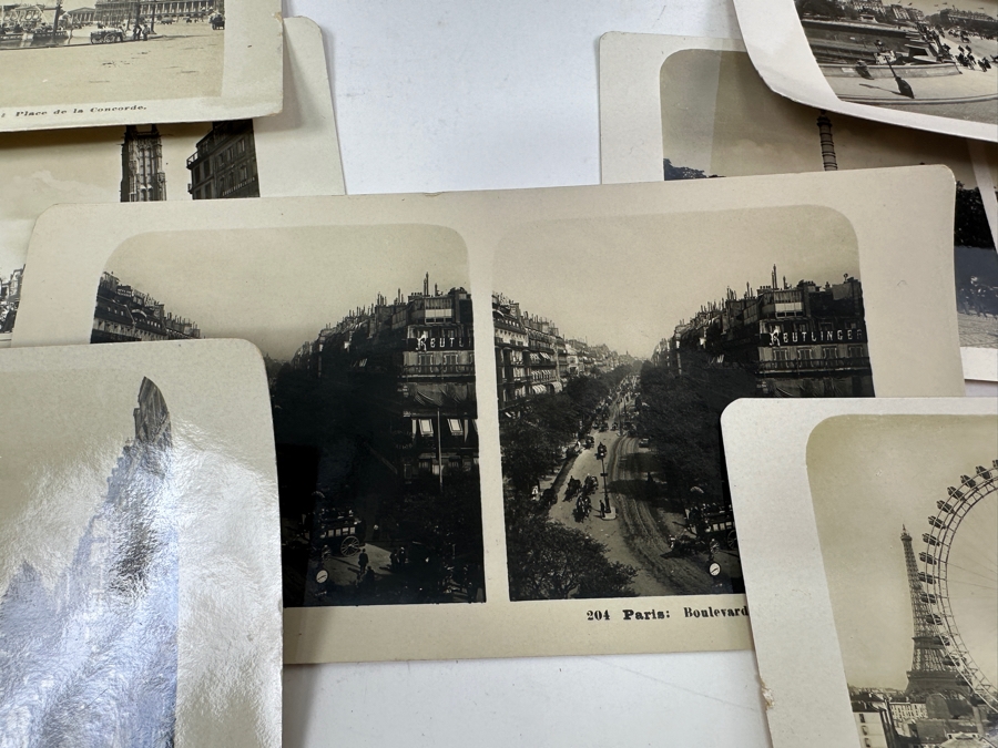 Antique Underwood & Underwood New York Stereoscope Viewer With (18) Antique Stereographs Cards Showing Early 1900s Scenes Of Paris, France - Neue Photographische Gesellschaft A. G., Steglitz-Berlin [Photo 14]
