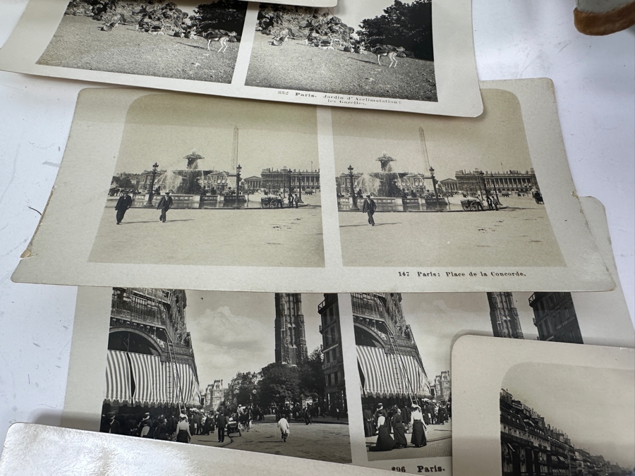 Antique Underwood & Underwood New York Stereoscope Viewer With (18) Antique Stereographs Cards Showing Early 1900s Scenes Of Paris, France - Neue Photographische Gesellschaft A. G., Steglitz-Berlin [Photo 16]