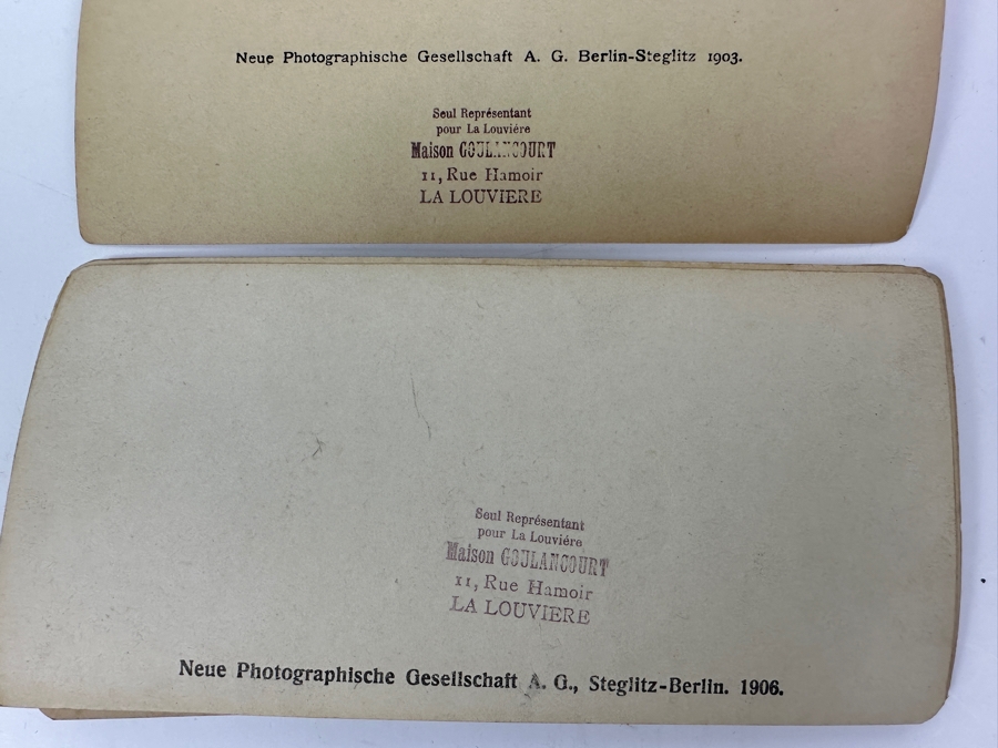 Antique Underwood & Underwood New York Stereoscope Viewer With (18) Antique Stereographs Cards Showing Early 1900s Scenes Of Paris, France - Neue Photographische Gesellschaft A. G., Steglitz-Berlin [Photo 19]