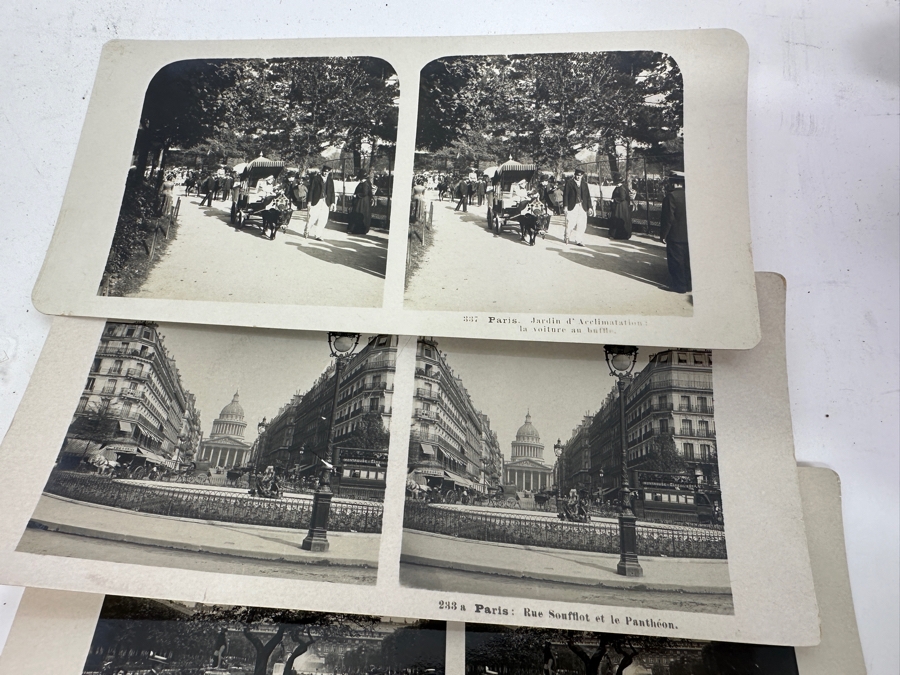 Antique Underwood & Underwood New York Stereoscope Viewer With (18) Antique Stereographs Cards Showing Early 1900s Scenes Of Paris, France - Neue Photographische Gesellschaft A. G., Steglitz-Berlin [Photo 18]