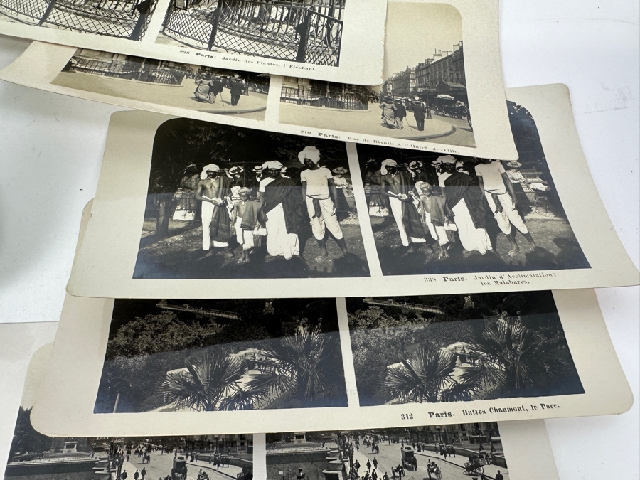 Antique Underwood & Underwood New York Stereoscope Viewer With (18) Antique Stereographs Cards Showing Early 1900s Scenes Of Paris, France - Neue Photographische Gesellschaft A. G., Steglitz-Berlin [Photo 11]