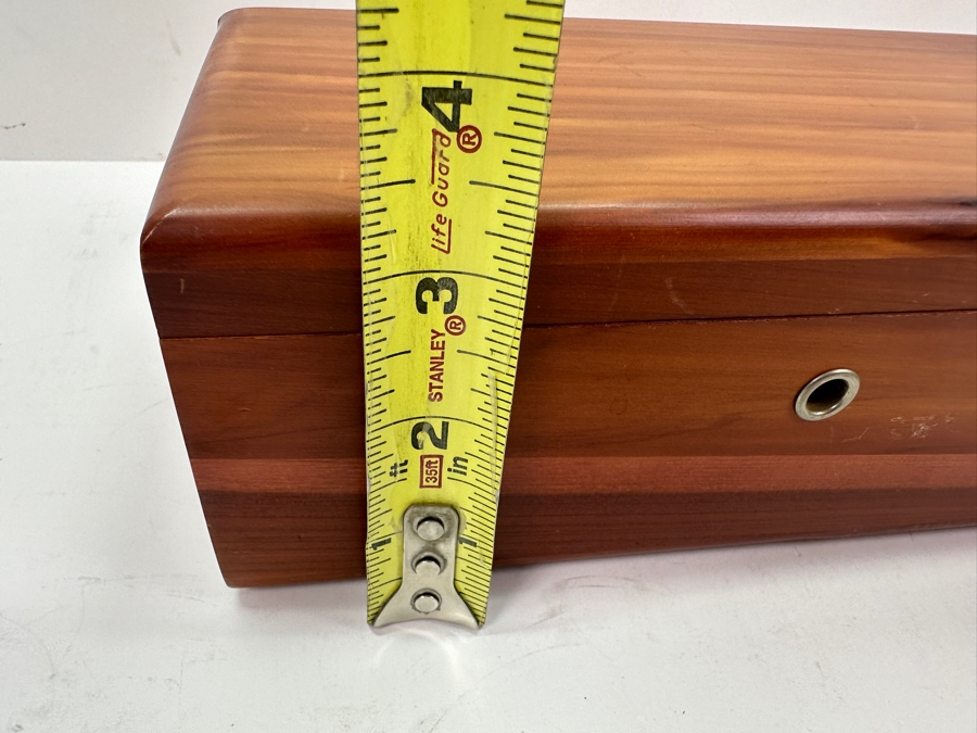 Lane Wooden Salesman Sample Cedar Chest Box 9'W x 5'D x 3.25'H [Photo 10]