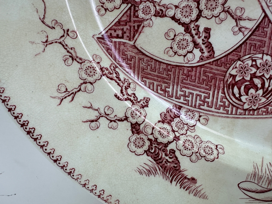 Japanese Brown by H. Grindley Platter 18.5'W x 15'D [Photo 6]