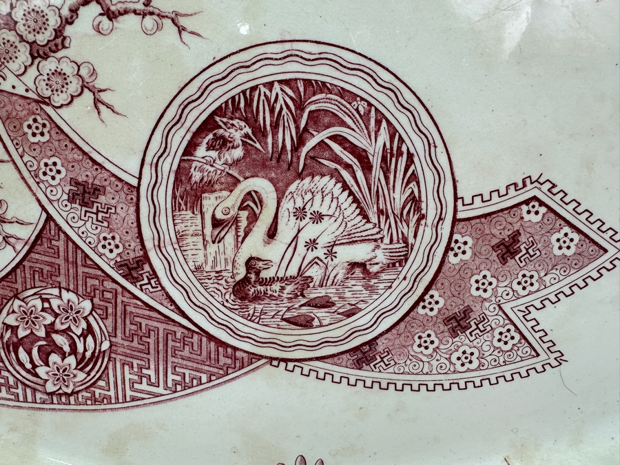 Japanese Brown by H. Grindley Platter 18.5'W x 15'D [Photo 2]