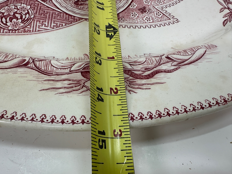 Japanese Brown by H. Grindley Platter 18.5'W x 15'D [Photo 14]