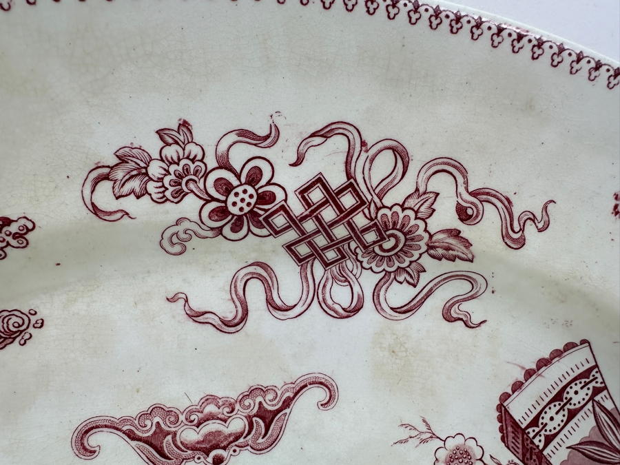 Japanese Brown by H. Grindley Platter 18.5'W x 15'D [Photo 8]