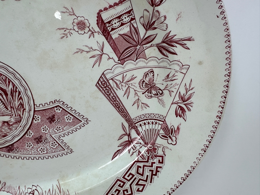 Japanese Brown by H. Grindley Platter 18.5'W x 15'D [Photo 9]