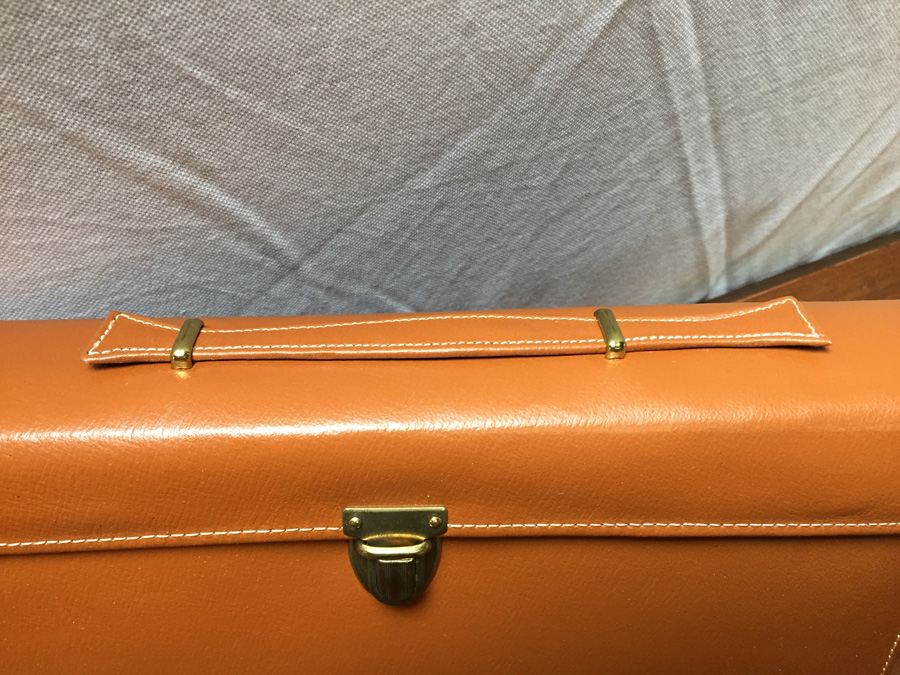 Vintage Leather Case Grooming Kit Vanity Set Noymer Germany Like New [Photo 5]