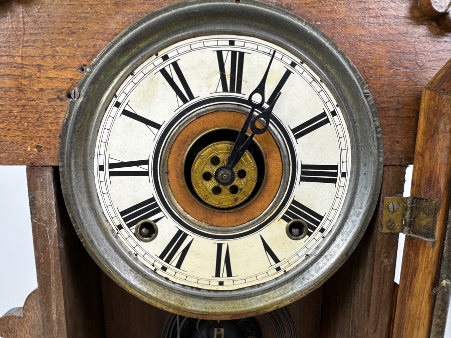 Just Added - Antique Eastlake E. Ingraham Co. Clock - Needs Servicing 15W X 5D X 21H [Photo 5]