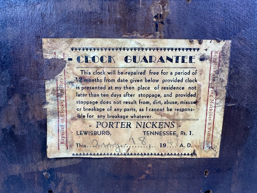 Just Added - Antique Eastlake E. Ingraham Co. Clock - Needs Servicing 15W X 5D X 21H [Photo 9]