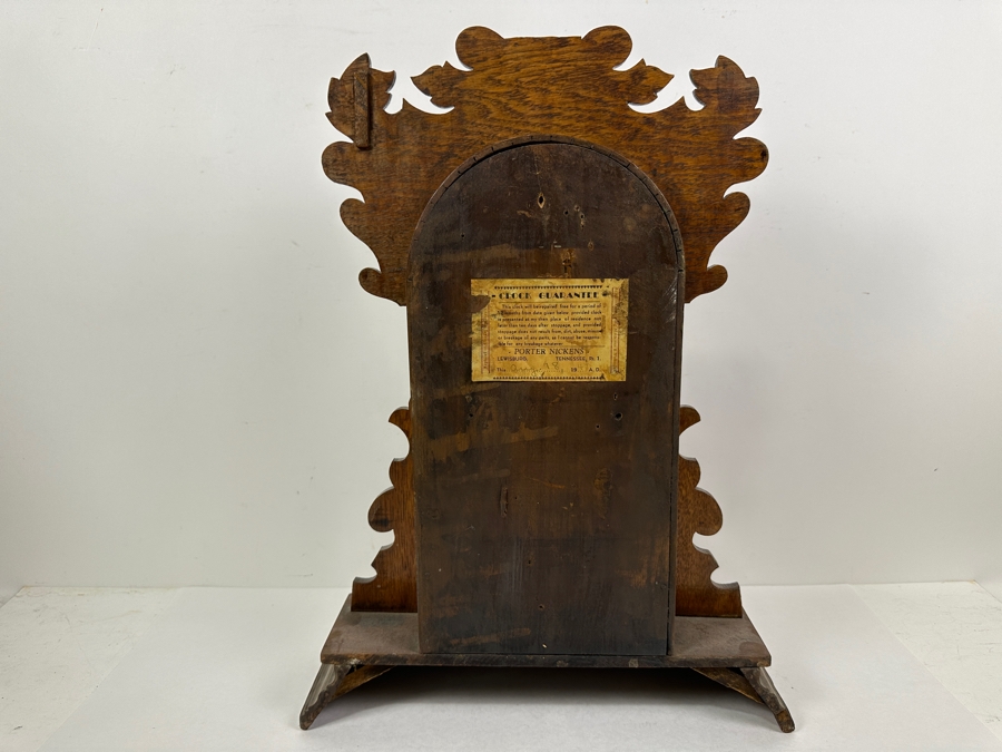 Just Added - Antique Eastlake E. Ingraham Co. Clock - Needs Servicing 15W X 5D X 21H [Photo 8]
