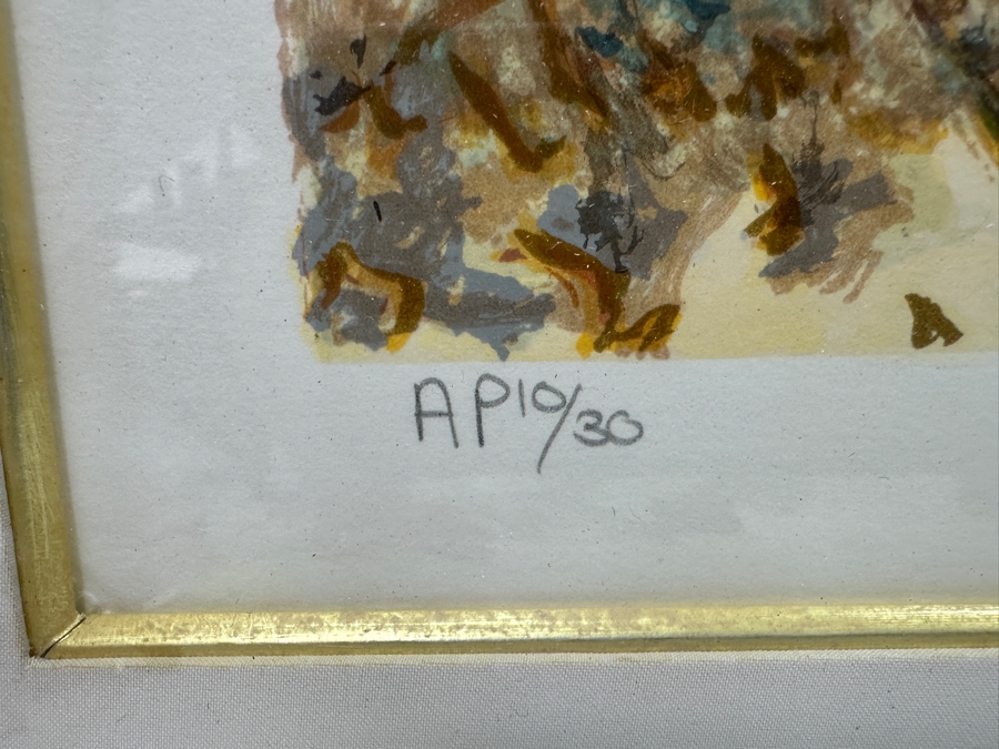 Just Added - Robert Sarsony Artist Signed Artist Proof Lithograph Numbered 10 Of 30 29 X 23 Framed 40.5 X 33.5 [Photo 7]