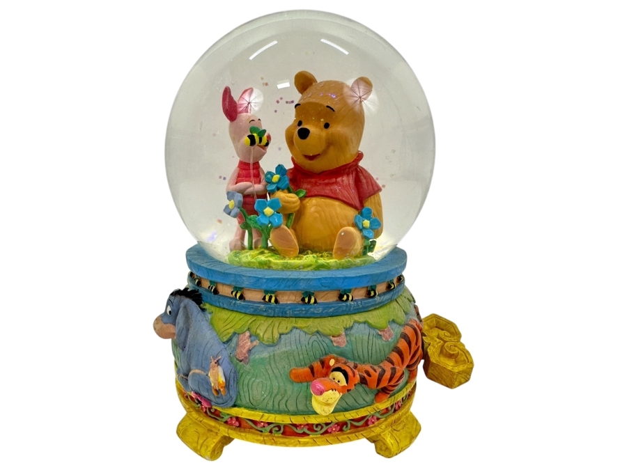 Just Added - Winnie The Pooh Musical Snow Globe 7'H [Photo 1]