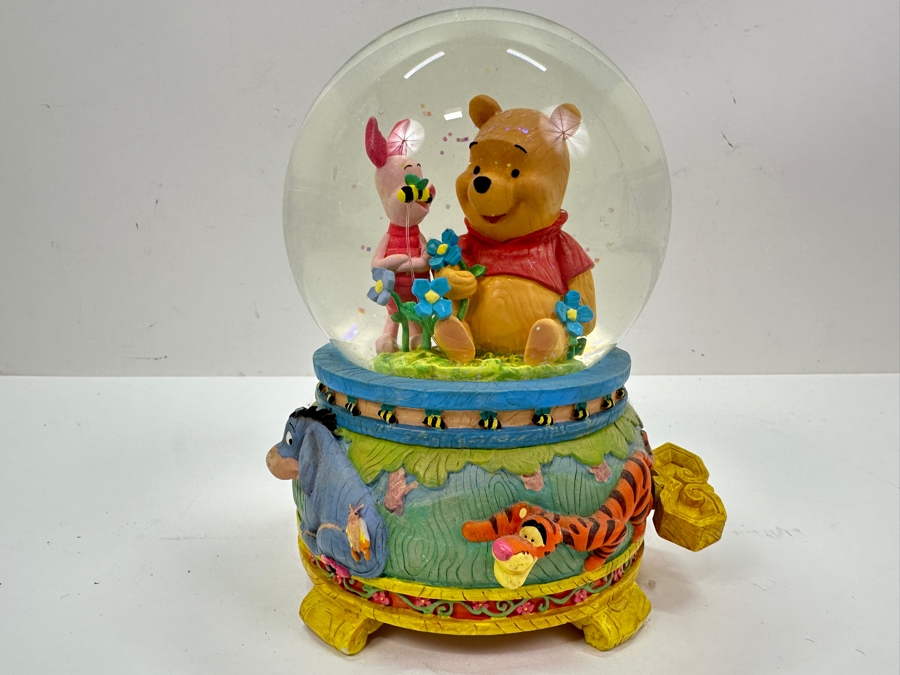 Just Added - Winnie The Pooh Musical Snow Globe 7'H [Photo 2]