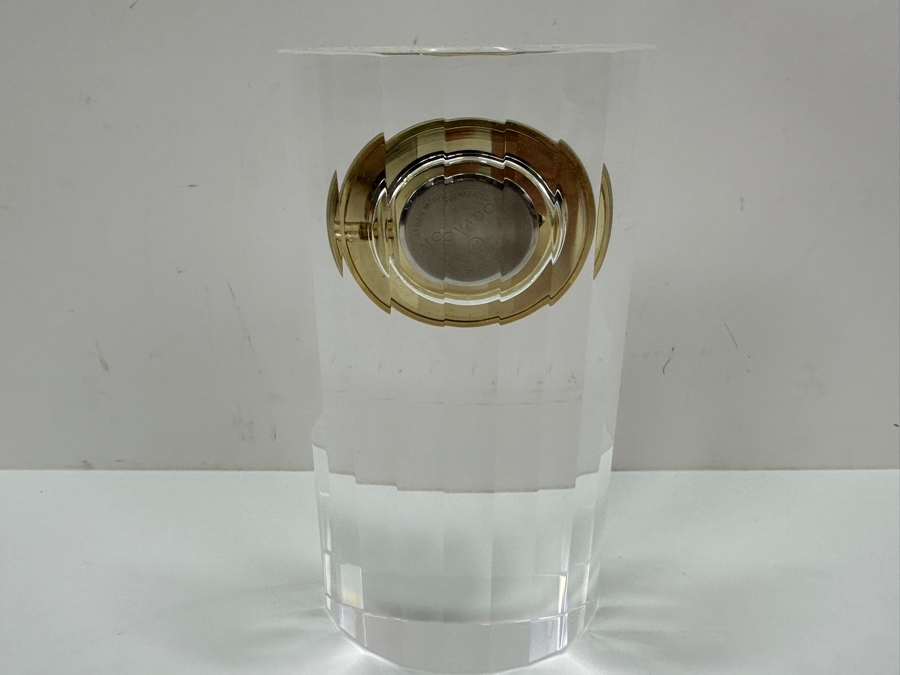 Just Added - Movado Crystal Desk Clock 3.5W X 6.25H [Photo 5]