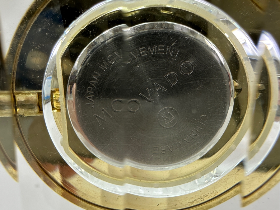 Just Added - Movado Crystal Desk Clock 3.5W X 6.25H [Photo 6]
