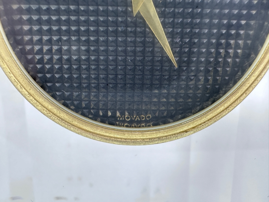 Just Added - Movado Crystal Desk Clock 3.5W X 6.25H [Photo 4]