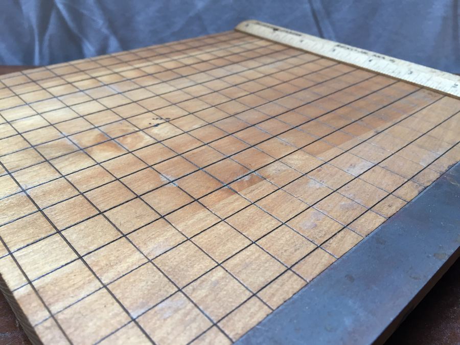 Vintage Compact Burke & James Wooden Paper Cutter Like New [Photo 7]