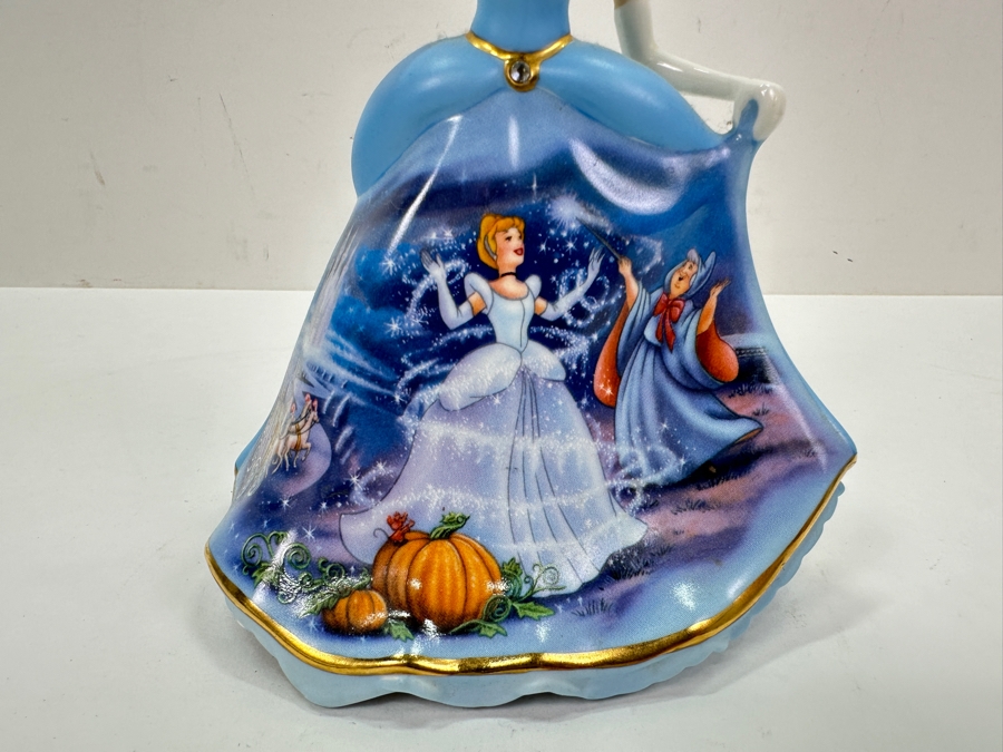 Just Added - Vintage 2004 Disney Forever Cinderella Bell Bradford Editions 6'H [Photo 3]
