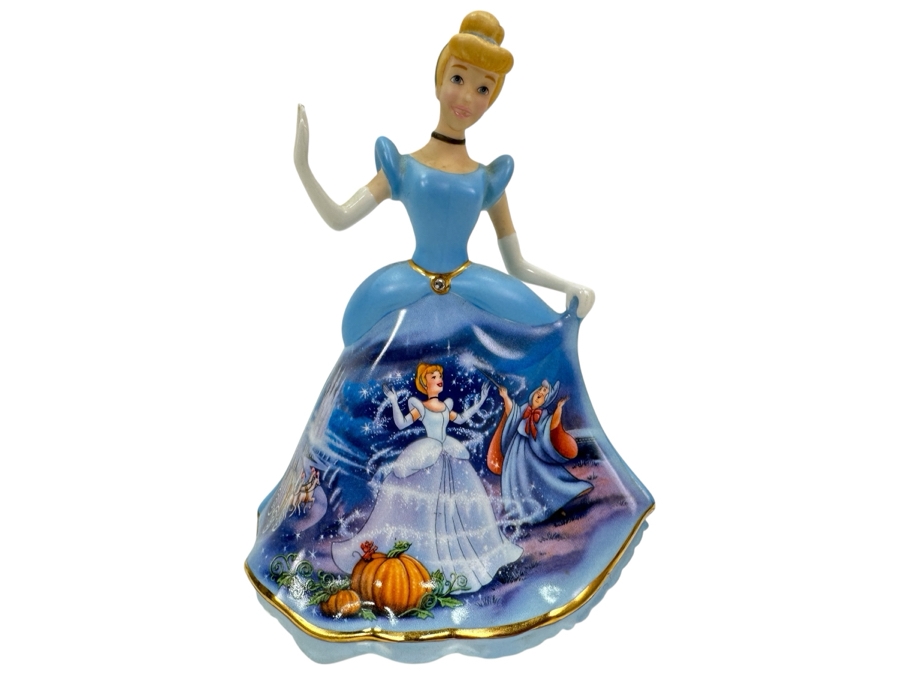 Just Added - Vintage 2004 Disney Forever Cinderella Bell Bradford Editions 6'H [Photo 1]