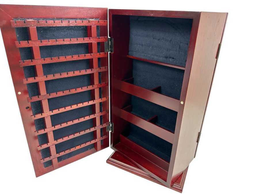 Just Added - Double-Sided Rotating Jewelry Box With Mirrored Front & Back 9.5W X 7D X 18H [Photo 1]