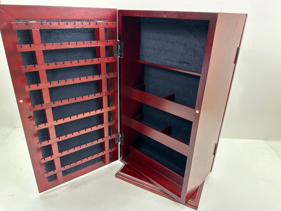 Just Added - Double-Sided Rotating Jewelry Box With Mirrored Front & Back 9.5W X 7D X 18H [Photo 2]