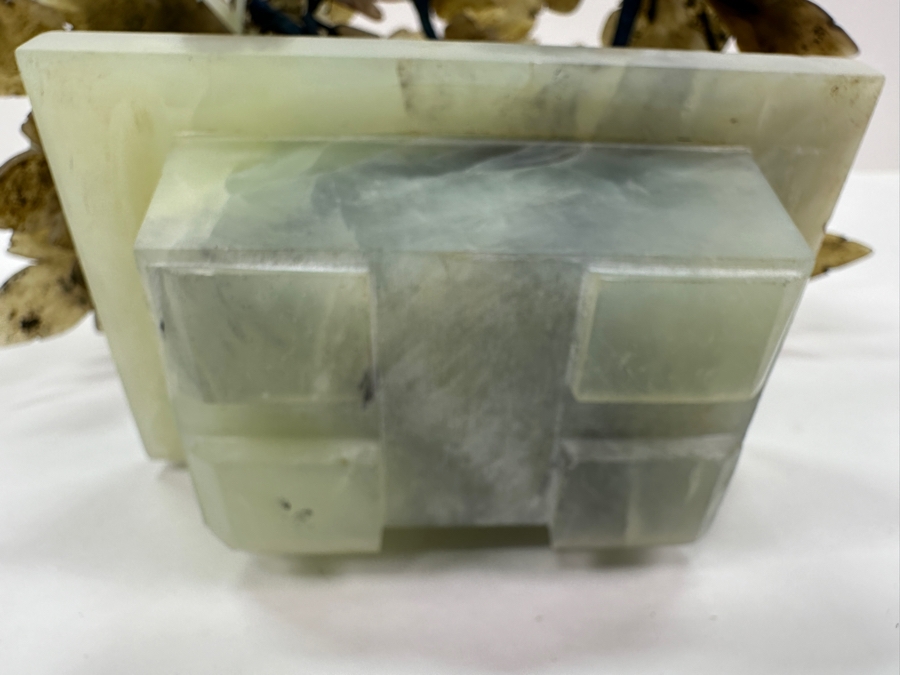 Just Added - Vintage Jade Stone Carved Bonsai Tree 11W X 12H [Photo 11]