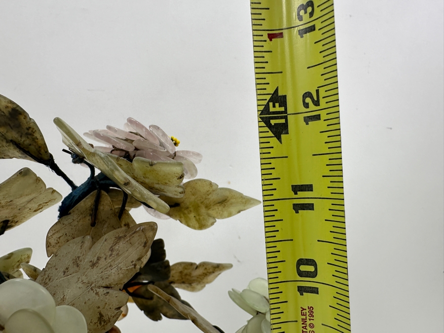 Just Added - Vintage Jade Stone Carved Bonsai Tree 11W X 12H [Photo 9]