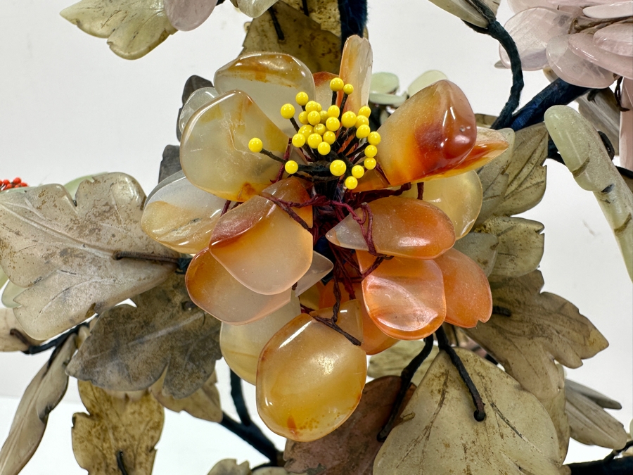 Just Added - Vintage Jade Stone Carved Bonsai Tree 11W X 12H [Photo 6]