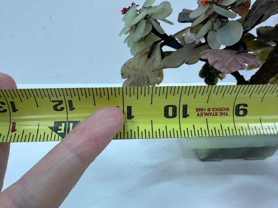 Just Added - Vintage Jade Stone Carved Bonsai Tree 11W X 12H [Photo 10]