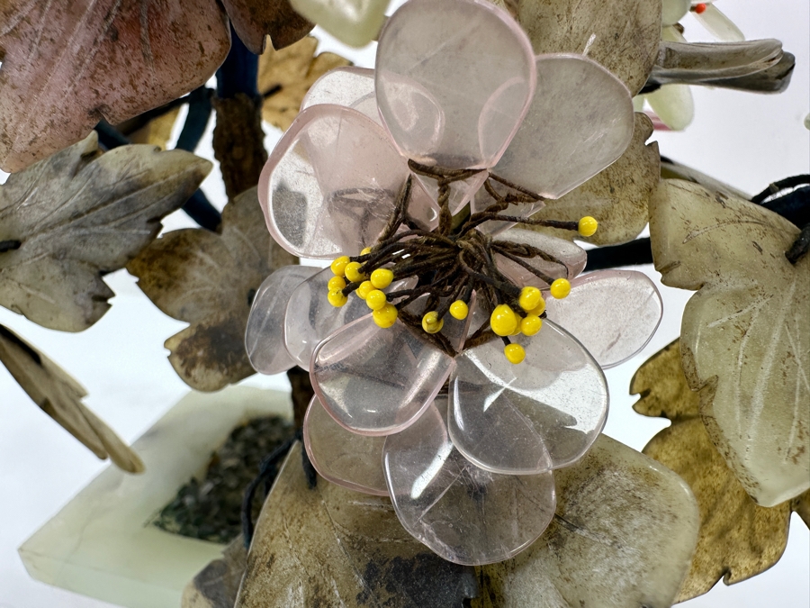 Just Added - Vintage Jade Stone Carved Bonsai Tree 11W X 12H [Photo 5]