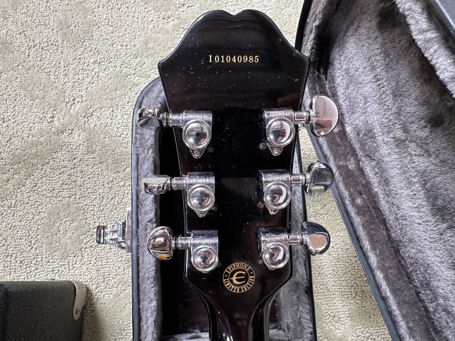 Just Added - Limited Edition Gibson Epiphone Dot-Deluxe Electric Guitar With Guitar Case And Fender Frontman 15G Amplifier [Photo 9]