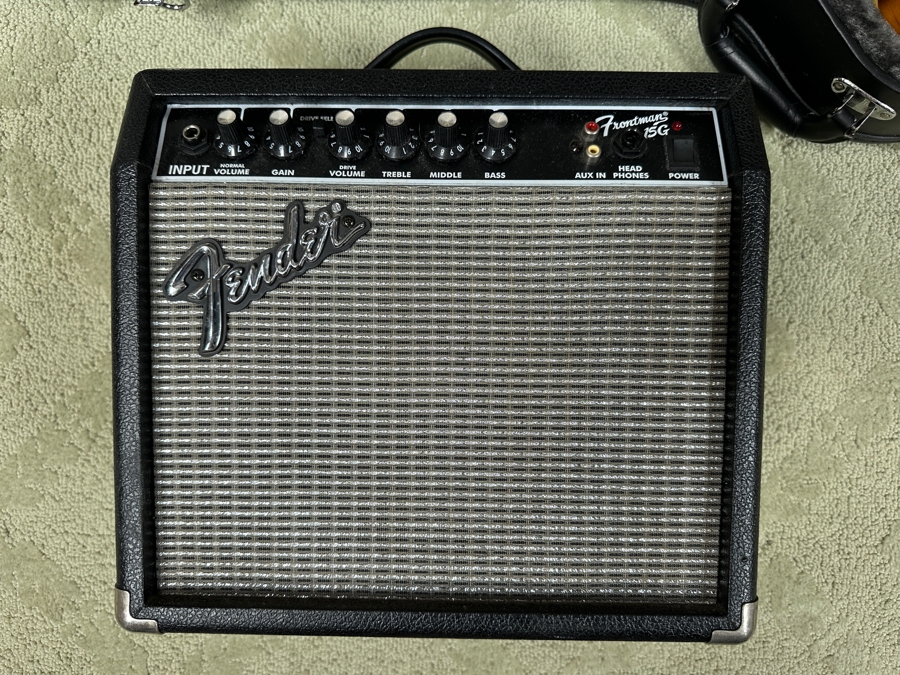 Just Added - Limited Edition Gibson Epiphone Dot-Deluxe Electric Guitar With Guitar Case And Fender Frontman 15G Amplifier [Photo 12]