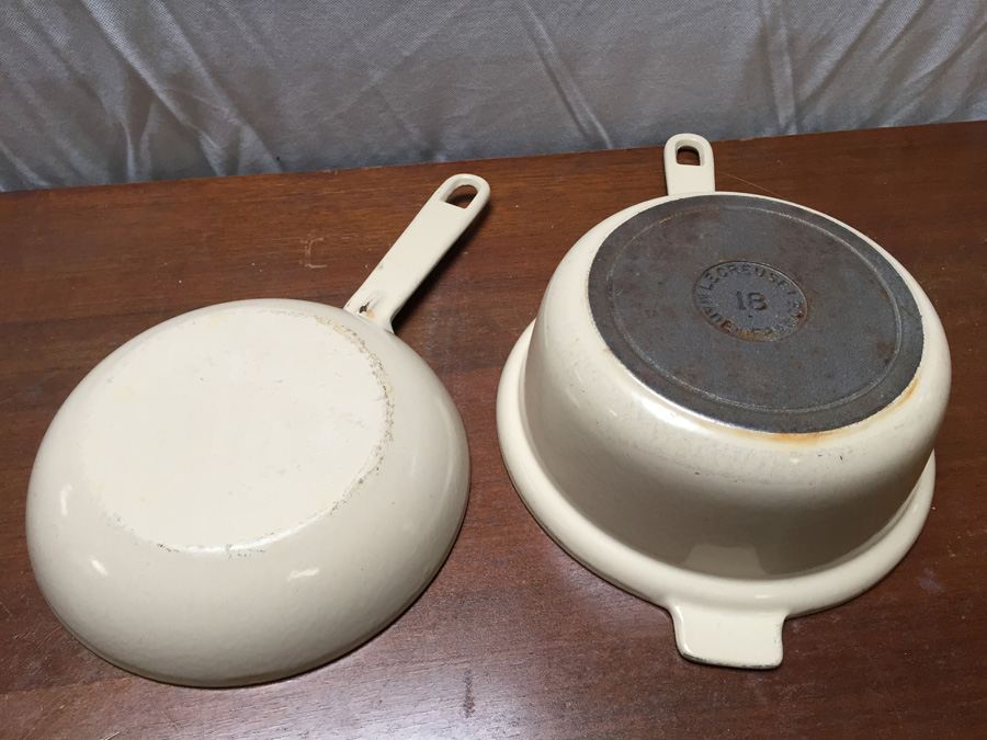Vintage Le Creuset France Cast Iron Skillet and Pot [Photo 6]
