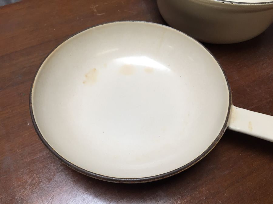 Vintage Le Creuset France Cast Iron Skillet and Pot [Photo 2]