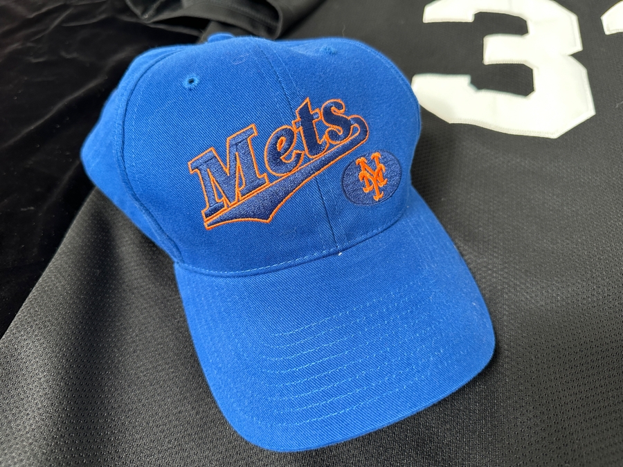 Just Added - New York Mets Lot With 2 Baseball Caps & Mike Piazza Jersey Size L [Photo 3]