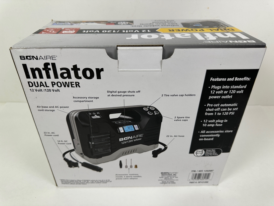 Just Added - Bonaire Dual Power Inflator 12 Volt /120 Volt [Photo 4]