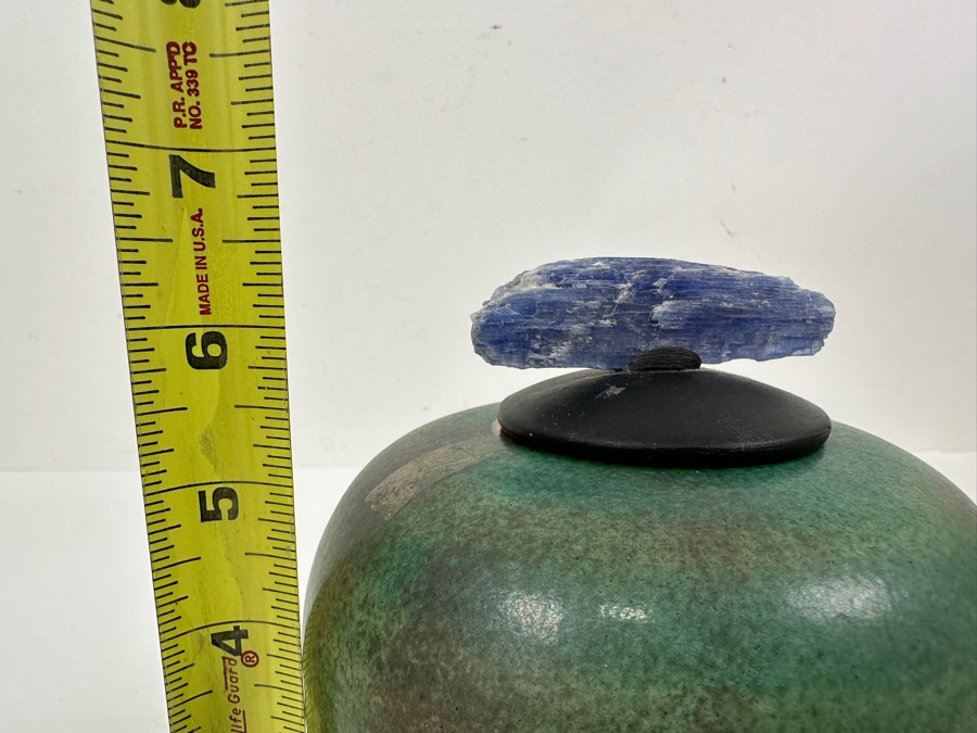 Just Added - Signed Jeremy Diller Raku Jar 6.5'H [Photo 8]