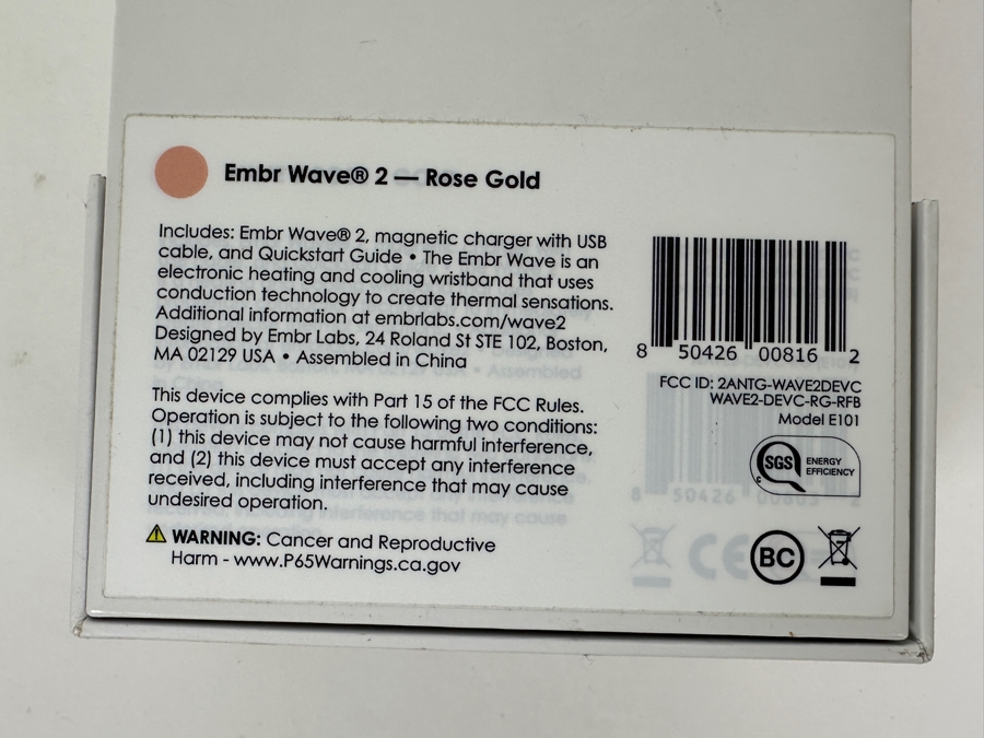Just Added - Embr Wave Just Right Cooling and Warming Wristband with Comfort Case Retails $300 [Photo 5]