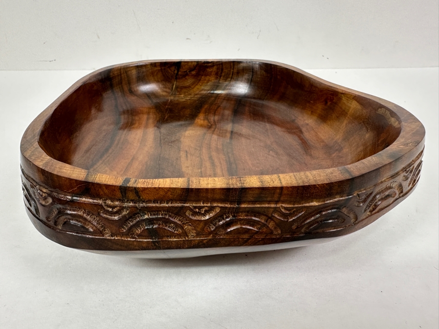 Just Added - Handcarved Hardwood Bowl 8 x 8 x 3 [Photo 7]