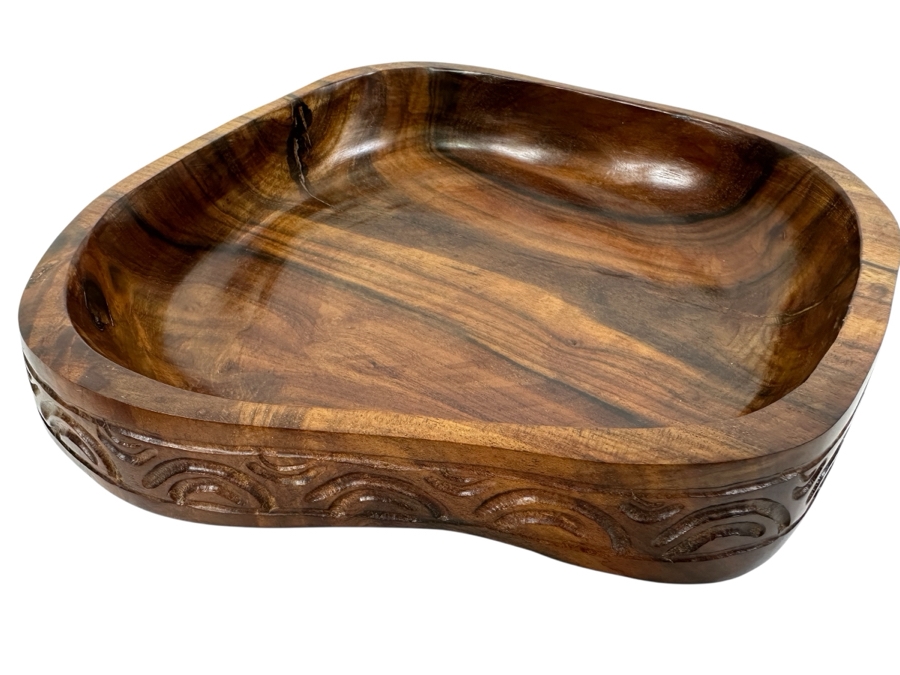 Just Added - Handcarved Hardwood Bowl 8 x 8 x 3