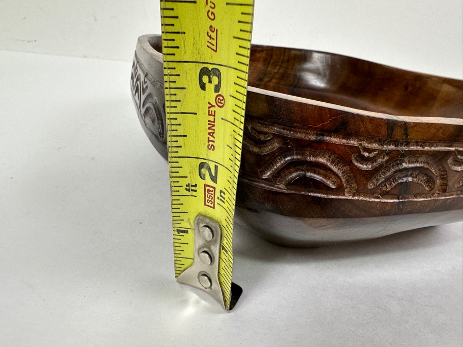 Just Added - Handcarved Hardwood Bowl 8 x 8 x 3 [Photo 10]
