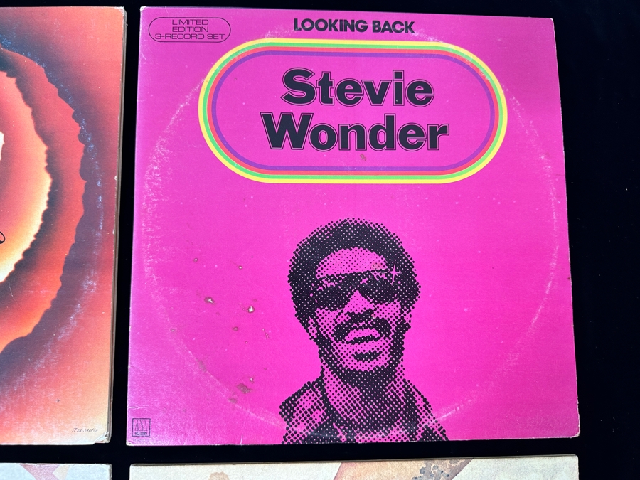Just Added - Lot of (4) Stevie Wonder Vinyl Record Albums [Photo 4]