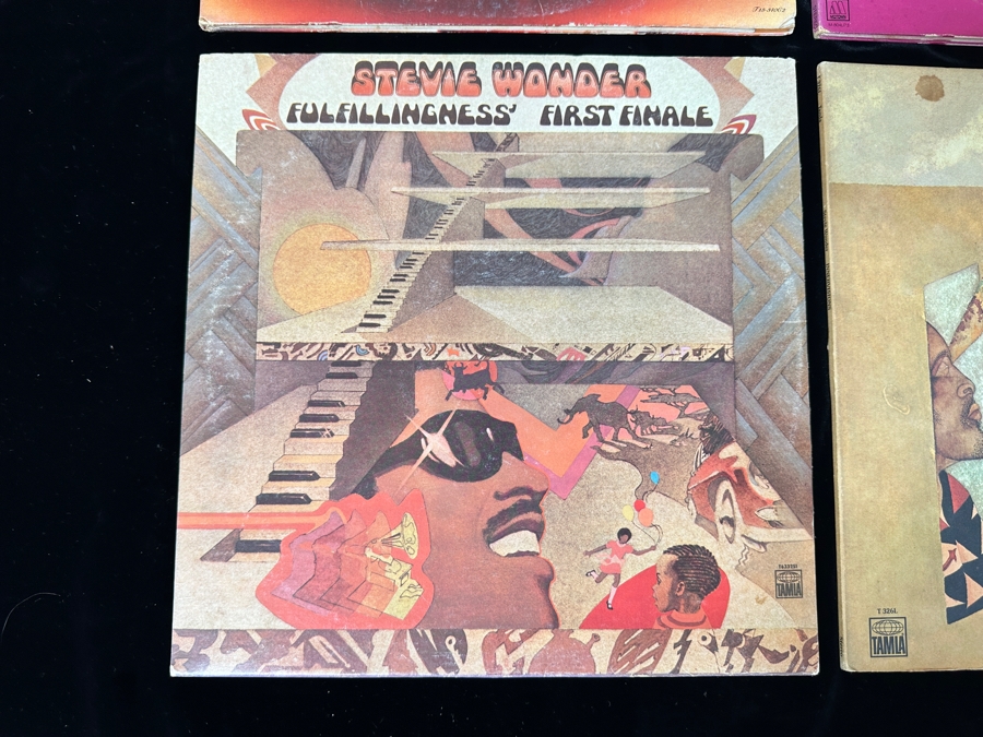 Just Added - Lot of (4) Stevie Wonder Vinyl Record Albums [Photo 3]