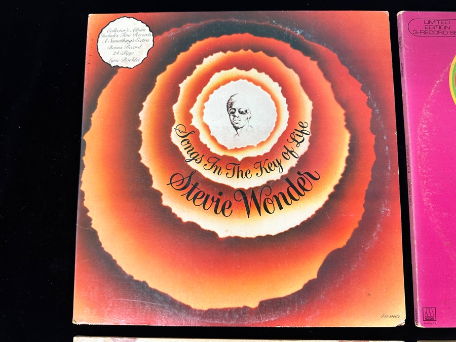 Just Added - Lot of (4) Stevie Wonder Vinyl Record Albums [Photo 5]