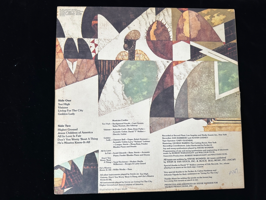 Just Added - Lot of (4) Stevie Wonder Vinyl Record Albums [Photo 10]